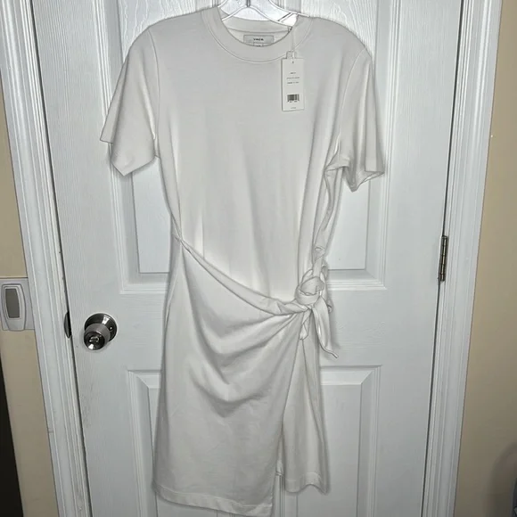 Vince - Short Sleeve Waist Tie Dress - Picture 5 of 9